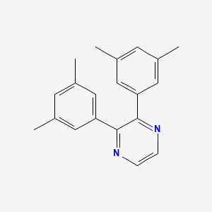 molecular formula C20H20N2 B8368032 2,3-Bis(3,5-dimethylphenyl)pyrazine 