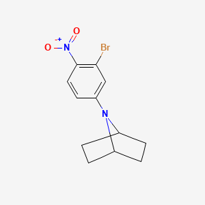 molecular formula C12H13BrN2O2 B8368040 7-(3-Bromo-4-nitrophenyl)-7-azabicyclo[2.2.1]heptane 