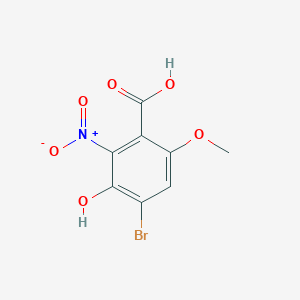 4-Bromo-3-hydroxy-6-methoxy-2-nitrobenzoic acid