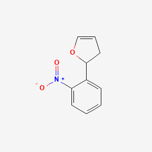 molecular formula C10H9NO3 B8368071 2-(2-Nitrophenyl)-2,3-dihydrofuran 