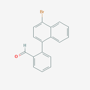 molecular formula C17H11BrO B8368079 1-Bromo-4-(2-formylphenyl)naphthalene 