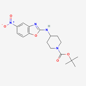 tert-Butyl 4-((5-nitrobenzo[d]oxazol-2-yl)amino)piperidine-1-carboxylate