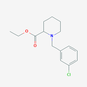 molecular formula C15H20ClNO2 B8368152 Ethyl n-(3chlorophenylmethyl)pipecolinate 