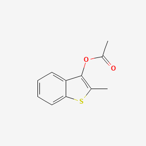 molecular formula C11H10O2S B8368170 2-Methyl-3-acetoxybenzo[b]thiophene 