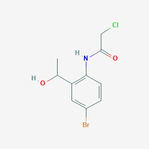 N-[4-bromo-2-(1-hydroxyethyl)phenyl]-2-chloroacetamide