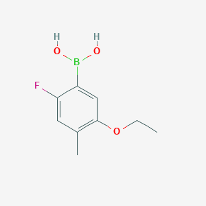 molecular formula C9H12BFO3 B8368221 5-Ethoxy-2-fluoro4-methylphenylboronic acid 
