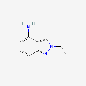 molecular formula C9H11N3 B8368228 2-Ethyl-2H-indazol-4-ylamine 