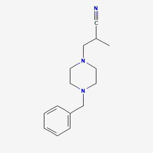 l-[(4-Benzyl-1-piperazinyl)methyl]ethanecarbonitrile