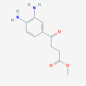 molecular formula C11H14N2O3 B8368339 Methyl 4-(3,4-diaminophenyl)-4-oxobutanoate 