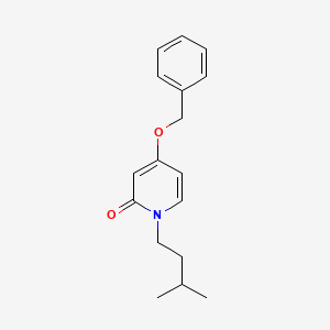 molecular formula C17H21NO2 B8368363 4-(benzyloxy)-1-isopentyl-2(1H)-pyridinone 