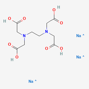 molecular formula C10H16N2O8.3Na<br>C10H16N2Na3O8 B8368434 Trisodium ethylene diamine tetraacetic acid 