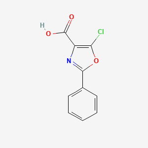 molecular formula C10H6ClNO3 B8368444 5-Chloro-2-phenyl-oxazole-4-carboxylic acid 