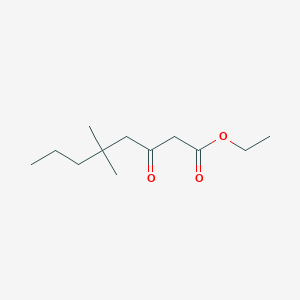 molecular formula C12H22O3 B8368456 Ethyl 5,5-dimethyl-3-oxo-octanoate 