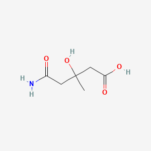 molecular formula C6H11NO4 B8368478 3-Hydroxy-3-methylglutaric acid monoamide 