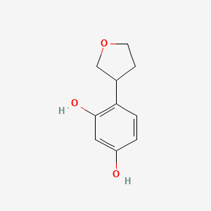 molecular formula C10H12O3 B8368600 4-(Tetrahydrofuran-3-yl)benzene-1,3-diol 