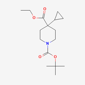 1-tert-Butyl 4-ethyl 4-cyclopropylpiperidine-1,4-dicarboxylate