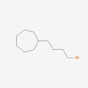 molecular formula C11H21Br B8368669 4-Bromobutylcycloheptane CAS No. 22579-31-3