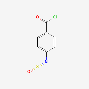 molecular formula C7H4ClNO2S B8368691 Benzoyl chloride, 4-(sulfinylamino)- CAS No. 24537-25-5