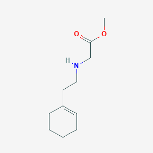 methyl 2-[N-(2-cyclohex-1-enyl)ethylamino]acetate