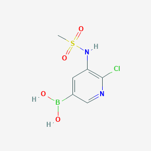 {6-Chloro-5-[(methylsulfonyl)amino]-3-pyridinyl}boronic acid