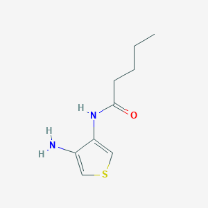 molecular formula C9H14N2OS B8368702 3-Amino-4-valerylamino thiophene 