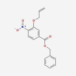 molecular formula C17H15NO5 B8368716 Benzyl 3-allyloxy-4-nitro-benzoate 