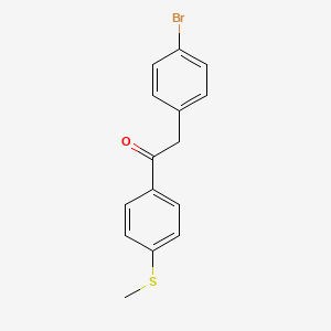 2-(4-Bromophenyl)-1-(4-methylthiophenyl)ethanone