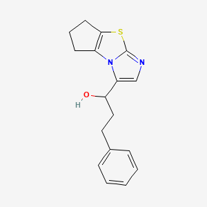 6,7-Dihydro-alpha-(2-phenylethyl)-5H-cyclopent[d]imidazo[2,1-b]thiazole-3-methanol