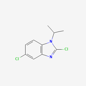 molecular formula C10H10Cl2N2 B8368758 2,5-Dichloro-1-isopropylbenzimidazole 