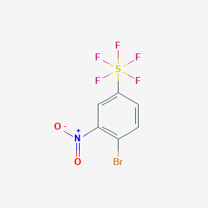molecular formula C6H3BrF5NO2S B8368761 4-Bromo-3-nitro-phenylsulphur pentafluoride 