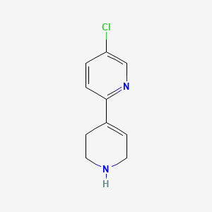 molecular formula C10H11ClN2 B8368771 5-Chloro-1',2',3',6'-tetrahydro-2,4'-bipyridine 