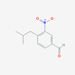 molecular formula C11H13NO3 B8368795 4-Isobutyl-3-nitrobenzaldehyde 