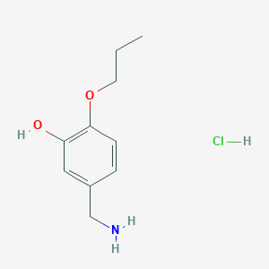 5-(Aminomethyl)-2-propoxyphenol hydrochloride