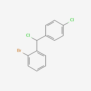 molecular formula C13H9BrCl2 B8368816 (2-Bromophenyl)chloro(4-chlorophenyl)methane 
