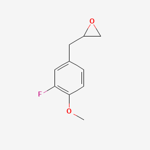 molecular formula C10H11FO2 B8368835 (RS)-2-(3-Fluoro-4-methoxy-benzyl)-oxirane 