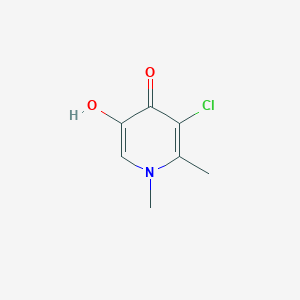 molecular formula C7H8ClNO2 B8368862 3-chloro-5-hydroxy-1,2-dimethylpyridin-4(1H)-one 
