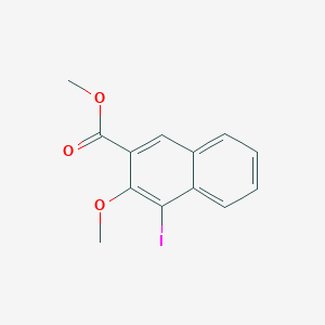 molecular formula C13H11IO3 B8368868 Methyl 3-methoxy-4-iodo-2-naphthoate 