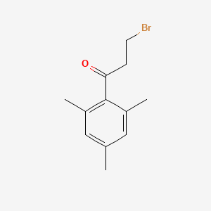 molecular formula C12H15BrO B8368877 2,4,6-Trimethylphenyl bromoethyl ketone 