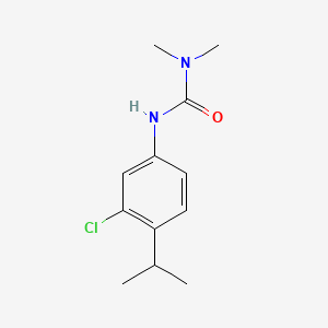 molecular formula C12H17ClN2O B8368880 Urea, 3-(3-chloro-p-cumenyl)-1,1-dimethyl- CAS No. 34123-51-8