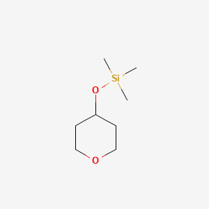molecular formula C8H18O2Si B8368891 trimethyl(tetrahydro-2H-pyran-4-yloxy)silane 