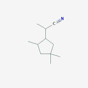 molecular formula C11H19N B8368898 2-(2,4,4-Trimethylcyclopentyl)-propanenitrile 