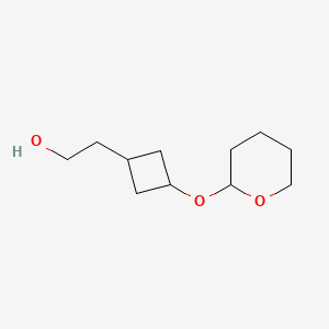 2-[3-(Tetrahydro-2H-pyran-2-yloxy)cyclobutyl]ethanol