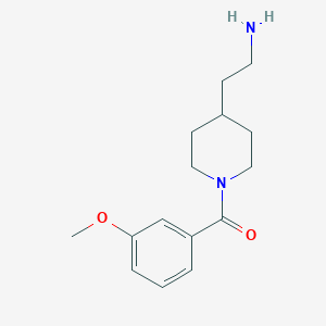 molecular formula C15H22N2O2 B8368941 2-[1-(3-Methoxybenzoyl)piperidin-4-yl]ethylamine 