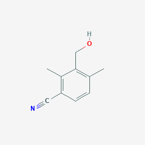 molecular formula C10H11NO B8368954 (3-Cyano-2,6-dimethylphenyl)methanol 