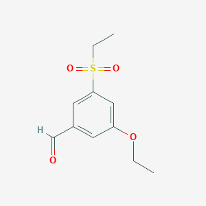 molecular formula C11H14O4S B8368967 3-Ethanesulfonyl-5-ethoxy-benzaldehyde 