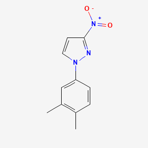 molecular formula C11H11N3O2 B8369005 1-(3,4-dimethylphenyl)-3-nitro-1H-pyrazole 