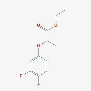 molecular formula C11H12F2O3 B8369007 2-(3,4-Difluorophenoxy)propionic acid ethyl ester 
