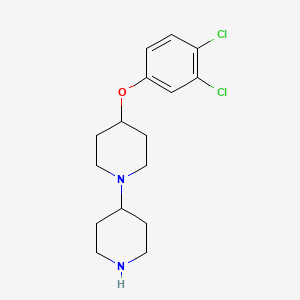 molecular formula C16H22Cl2N2O B8369015 4-(3,4-Dichloro-phenoxy)-[1,4']bipiperidine 