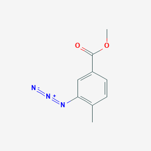 molecular formula C9H9N3O2 B8369039 3-Azido-4-methyl-benzoic acid methyl ester 