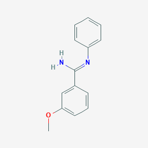 molecular formula C14H14N2O B8369071 3-methoxy-N-phenylbenzimidamide 